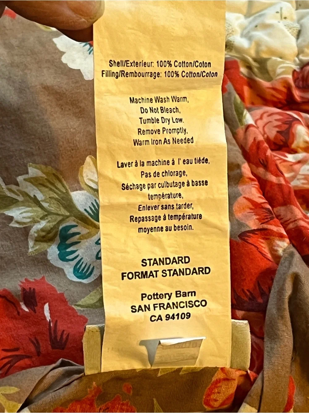 Pottery Barn Providence Patchwork Floral Pillow Shams-2 Cotton Tie CottageCore.